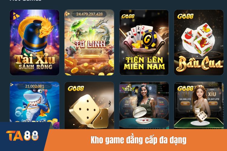 Kho game đẳng cấp đa dạng