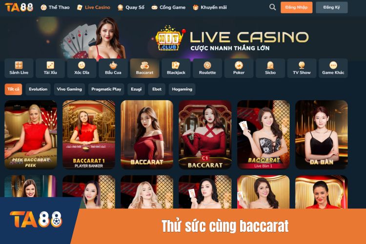 Thử sức cùng baccarat